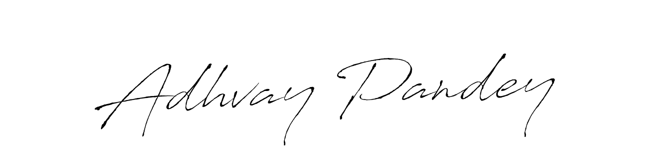 Make a beautiful signature design for name Adhvay Pandey. With this signature (Antro_Vectra) style, you can create a handwritten signature for free. Adhvay Pandey signature style 6 images and pictures png