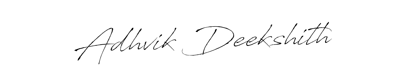 Also You can easily find your signature by using the search form. We will create Adhvik Deekshith name handwritten signature images for you free of cost using Antro_Vectra sign style. Adhvik Deekshith signature style 6 images and pictures png