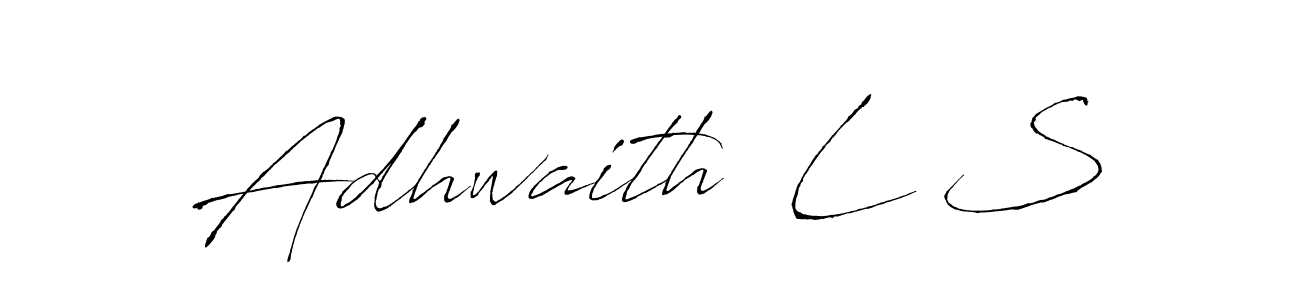 Design your own signature with our free online signature maker. With this signature software, you can create a handwritten (Antro_Vectra) signature for name Adhwaith  L S. Adhwaith  L S signature style 6 images and pictures png