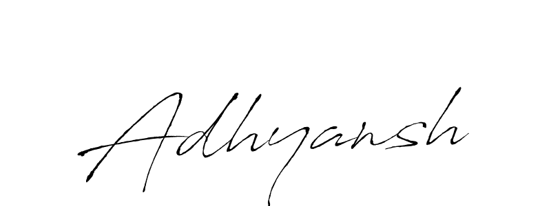 How to make Adhyansh name signature. Use Antro_Vectra style for creating short signs online. This is the latest handwritten sign. Adhyansh signature style 6 images and pictures png