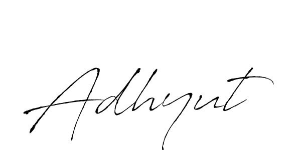 How to make Adhyut signature? Antro_Vectra is a professional autograph style. Create handwritten signature for Adhyut name. Adhyut signature style 6 images and pictures png