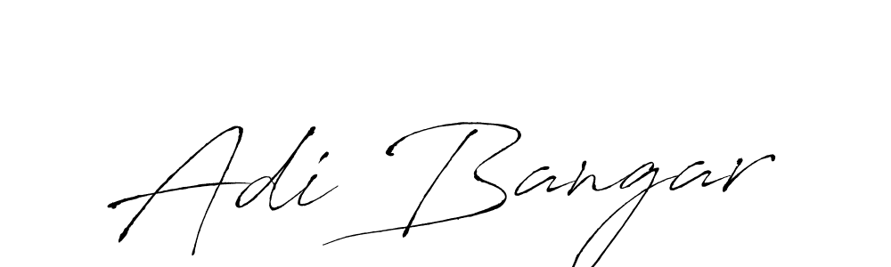 Adi Bangar stylish signature style. Best Handwritten Sign (Antro_Vectra) for my name. Handwritten Signature Collection Ideas for my name Adi Bangar. Adi Bangar signature style 6 images and pictures png