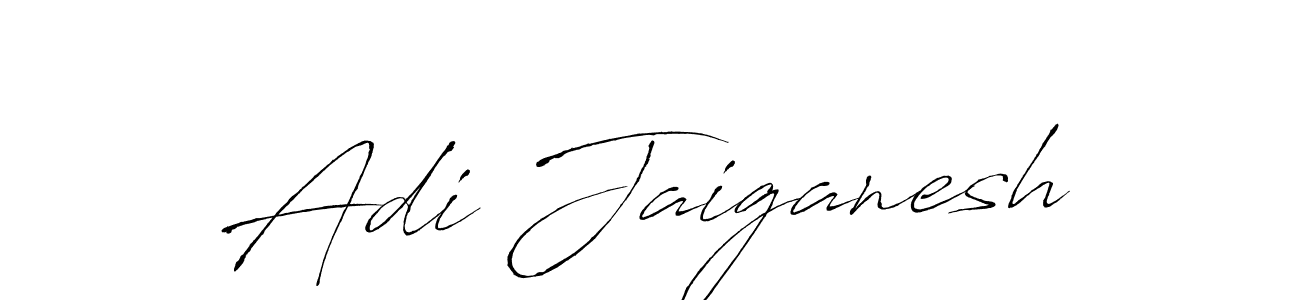 Design your own signature with our free online signature maker. With this signature software, you can create a handwritten (Antro_Vectra) signature for name Adi Jaiganesh. Adi Jaiganesh signature style 6 images and pictures png