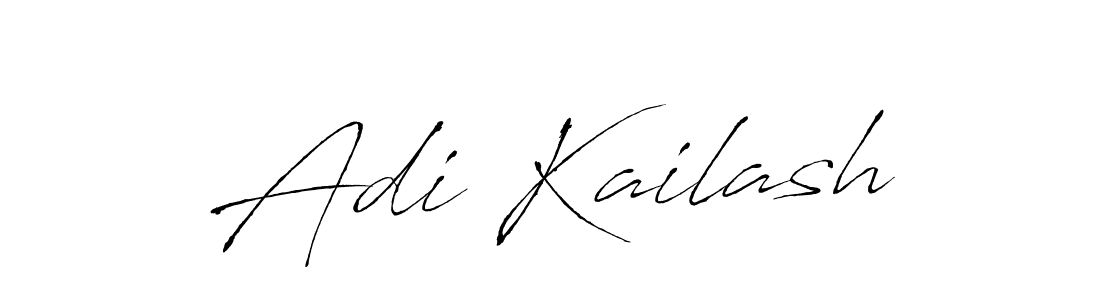 Design your own signature with our free online signature maker. With this signature software, you can create a handwritten (Antro_Vectra) signature for name Adi Kailash. Adi Kailash signature style 6 images and pictures png