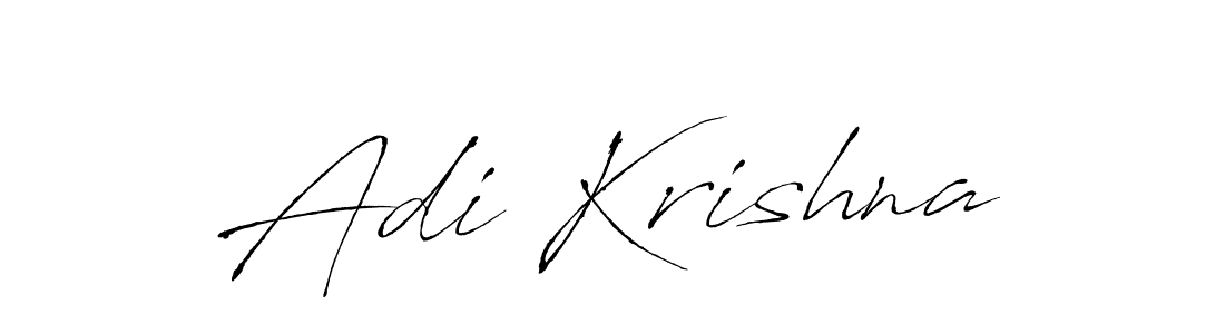 Design your own signature with our free online signature maker. With this signature software, you can create a handwritten (Antro_Vectra) signature for name Adi Krishna. Adi Krishna signature style 6 images and pictures png