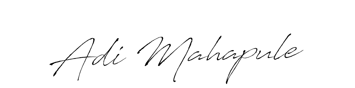 Make a beautiful signature design for name Adi Mahapule. With this signature (Antro_Vectra) style, you can create a handwritten signature for free. Adi Mahapule signature style 6 images and pictures png