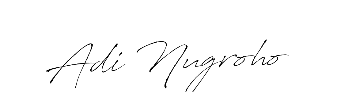 How to make Adi Nugroho name signature. Use Antro_Vectra style for creating short signs online. This is the latest handwritten sign. Adi Nugroho signature style 6 images and pictures png