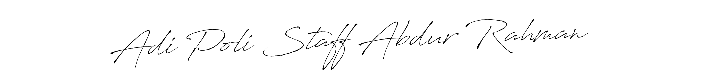 Make a beautiful signature design for name Adi Poli Staff Abdur Rahman. Use this online signature maker to create a handwritten signature for free. Adi Poli Staff Abdur Rahman signature style 6 images and pictures png