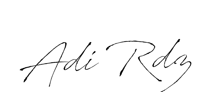 How to make Adi Rdz name signature. Use Antro_Vectra style for creating short signs online. This is the latest handwritten sign. Adi Rdz signature style 6 images and pictures png