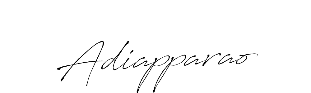 Design your own signature with our free online signature maker. With this signature software, you can create a handwritten (Antro_Vectra) signature for name Adiapparao. Adiapparao signature style 6 images and pictures png
