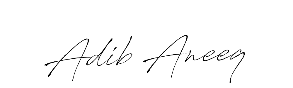 Also we have Adib Aneeq name is the best signature style. Create professional handwritten signature collection using Antro_Vectra autograph style. Adib Aneeq signature style 6 images and pictures png
