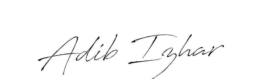 This is the best signature style for the Adib Izhar name. Also you like these signature font (Antro_Vectra). Mix name signature. Adib Izhar signature style 6 images and pictures png