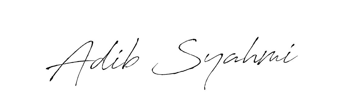 How to make Adib Syahmi signature? Antro_Vectra is a professional autograph style. Create handwritten signature for Adib Syahmi name. Adib Syahmi signature style 6 images and pictures png