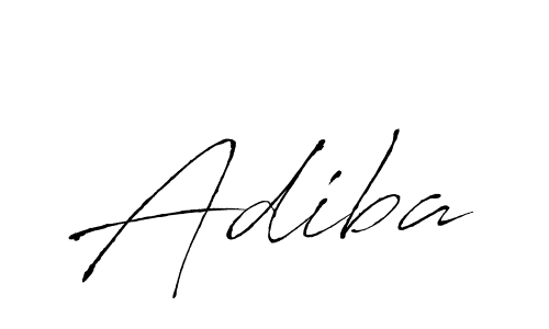 Use a signature maker to create a handwritten signature online. With this signature software, you can design (Antro_Vectra) your own signature for name Adiba. Adiba signature style 6 images and pictures png