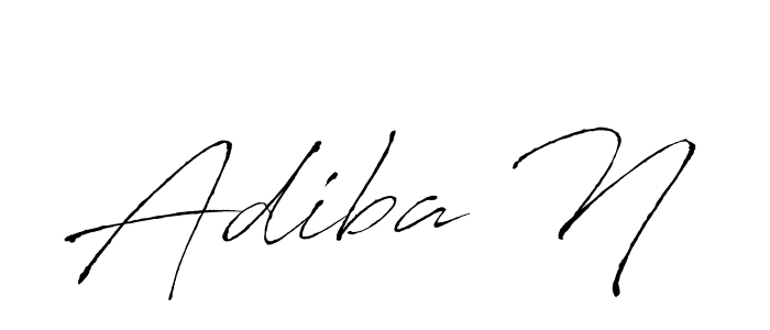 Antro_Vectra is a professional signature style that is perfect for those who want to add a touch of class to their signature. It is also a great choice for those who want to make their signature more unique. Get Adiba N name to fancy signature for free. Adiba N signature style 6 images and pictures png