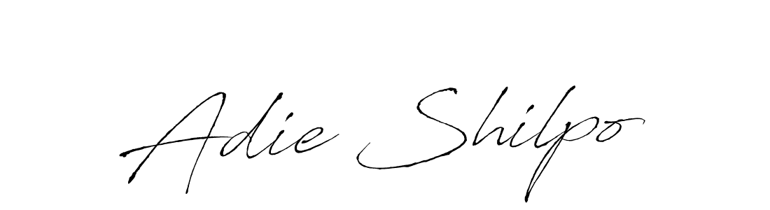 Make a beautiful signature design for name Adie Shilpo. With this signature (Antro_Vectra) style, you can create a handwritten signature for free. Adie Shilpo signature style 6 images and pictures png