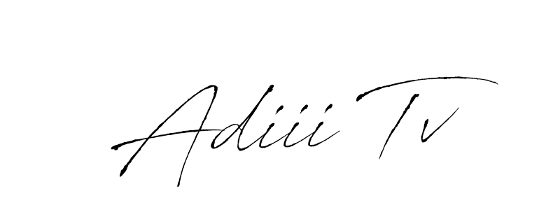 Adiii Tv stylish signature style. Best Handwritten Sign (Antro_Vectra) for my name. Handwritten Signature Collection Ideas for my name Adiii Tv. Adiii Tv signature style 6 images and pictures png