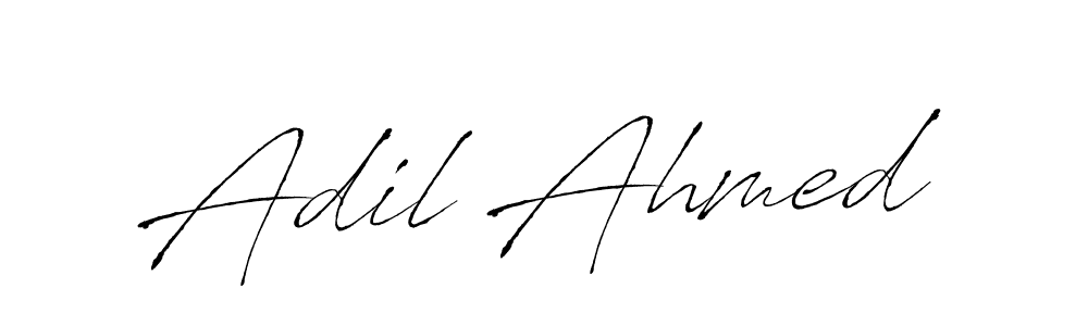 Adil Ahmed stylish signature style. Best Handwritten Sign (Antro_Vectra) for my name. Handwritten Signature Collection Ideas for my name Adil Ahmed. Adil Ahmed signature style 6 images and pictures png