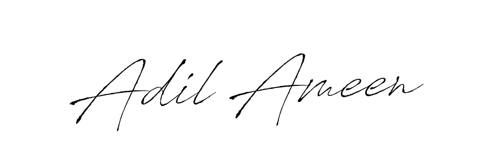 Make a beautiful signature design for name Adil Ameen. With this signature (Antro_Vectra) style, you can create a handwritten signature for free. Adil Ameen signature style 6 images and pictures png