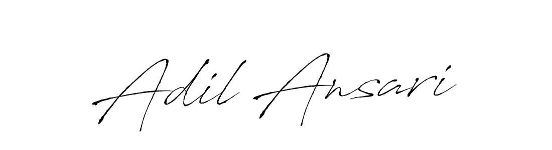 Make a beautiful signature design for name Adil Ansari. With this signature (Antro_Vectra) style, you can create a handwritten signature for free. Adil Ansari signature style 6 images and pictures png