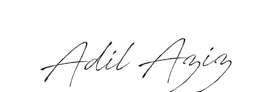 Create a beautiful signature design for name Adil Aziz. With this signature (Antro_Vectra) fonts, you can make a handwritten signature for free. Adil Aziz signature style 6 images and pictures png