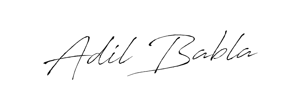 Adil Babla stylish signature style. Best Handwritten Sign (Antro_Vectra) for my name. Handwritten Signature Collection Ideas for my name Adil Babla. Adil Babla signature style 6 images and pictures png