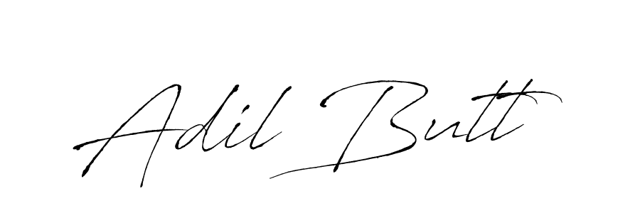 How to make Adil Butt name signature. Use Antro_Vectra style for creating short signs online. This is the latest handwritten sign. Adil Butt signature style 6 images and pictures png