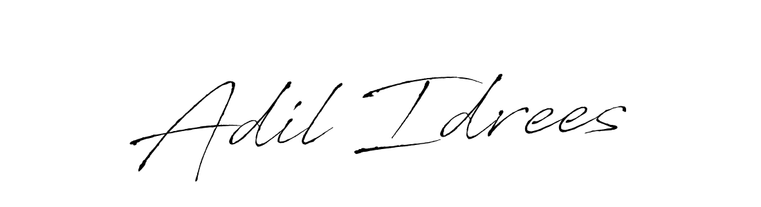 Use a signature maker to create a handwritten signature online. With this signature software, you can design (Antro_Vectra) your own signature for name Adil Idrees. Adil Idrees signature style 6 images and pictures png