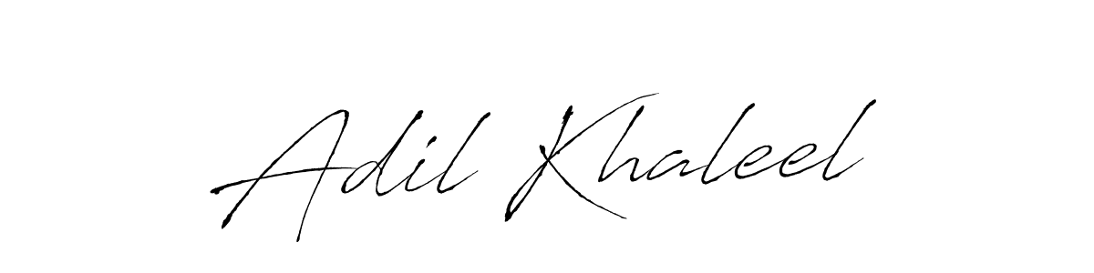 Also we have Adil Khaleel name is the best signature style. Create professional handwritten signature collection using Antro_Vectra autograph style. Adil Khaleel signature style 6 images and pictures png