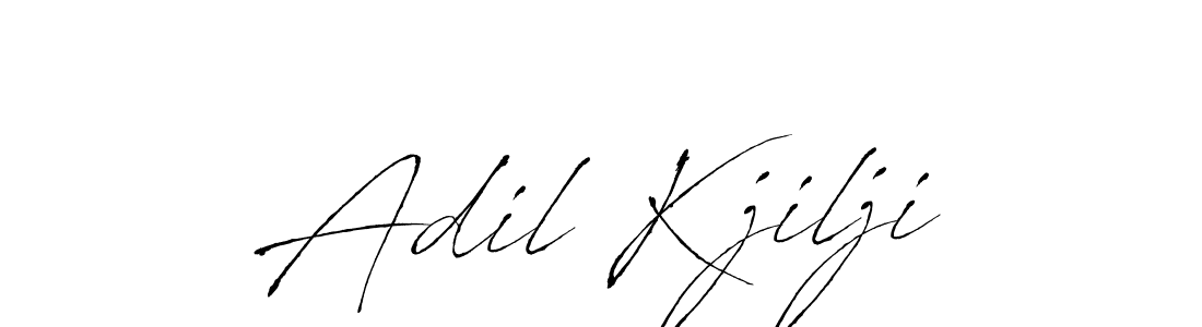 Design your own signature with our free online signature maker. With this signature software, you can create a handwritten (Antro_Vectra) signature for name Adil Kjilji. Adil Kjilji signature style 6 images and pictures png