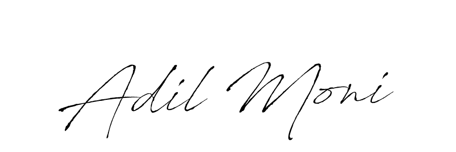 Also You can easily find your signature by using the search form. We will create Adil Moni name handwritten signature images for you free of cost using Antro_Vectra sign style. Adil Moni signature style 6 images and pictures png