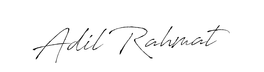 How to make Adil Rahmat name signature. Use Antro_Vectra style for creating short signs online. This is the latest handwritten sign. Adil Rahmat signature style 6 images and pictures png