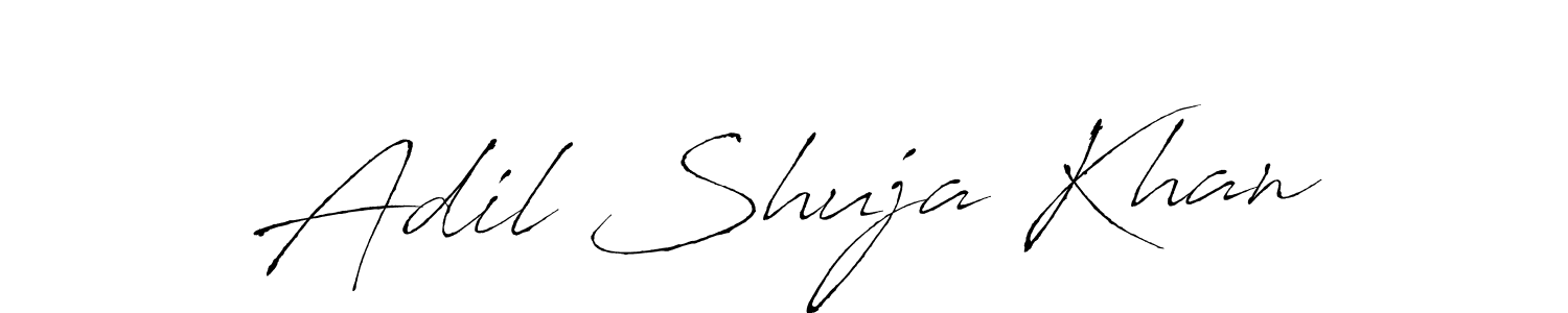 Create a beautiful signature design for name Adil Shuja Khan. With this signature (Antro_Vectra) fonts, you can make a handwritten signature for free. Adil Shuja Khan signature style 6 images and pictures png