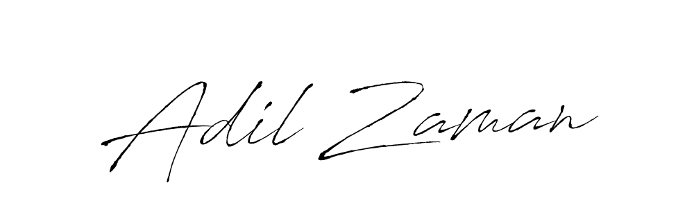 Design your own signature with our free online signature maker. With this signature software, you can create a handwritten (Antro_Vectra) signature for name Adil Zaman. Adil Zaman signature style 6 images and pictures png