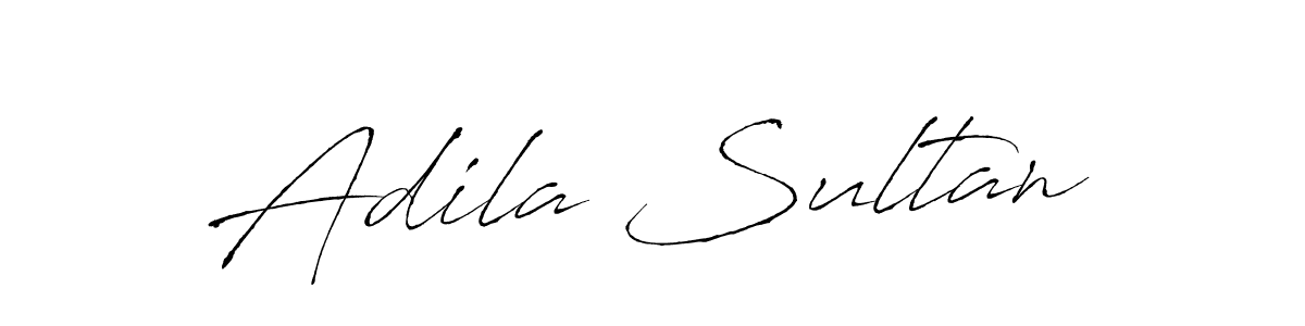 How to make Adila Sultan name signature. Use Antro_Vectra style for creating short signs online. This is the latest handwritten sign. Adila Sultan signature style 6 images and pictures png