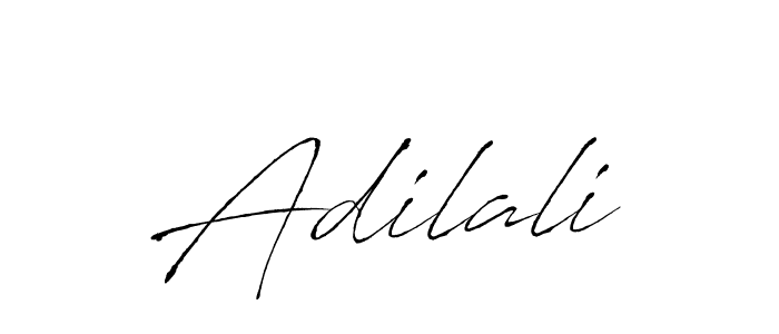 Design your own signature with our free online signature maker. With this signature software, you can create a handwritten (Antro_Vectra) signature for name Adilali. Adilali signature style 6 images and pictures png