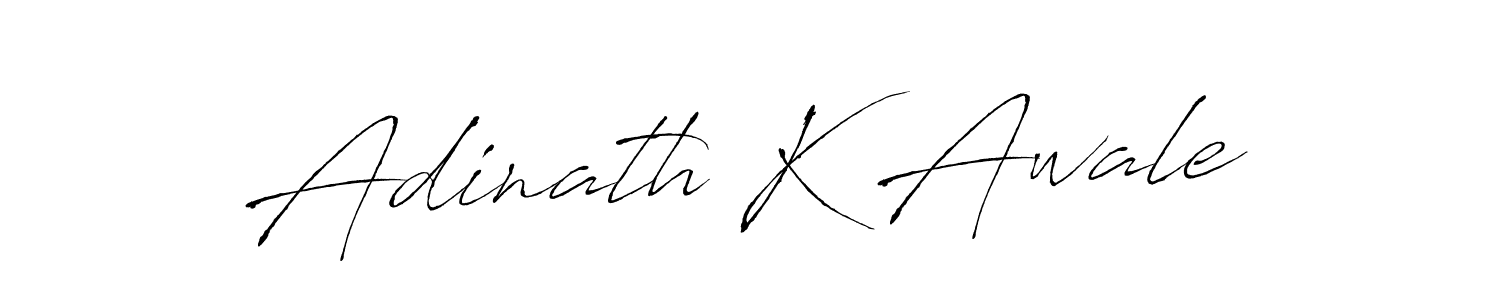 Design your own signature with our free online signature maker. With this signature software, you can create a handwritten (Antro_Vectra) signature for name Adinath K Awale. Adinath K Awale signature style 6 images and pictures png