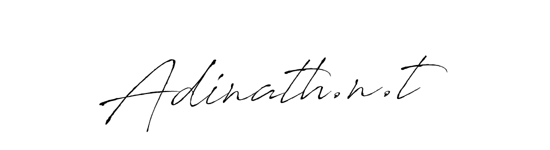 Create a beautiful signature design for name Adinath.n.t. With this signature (Antro_Vectra) fonts, you can make a handwritten signature for free. Adinath.n.t signature style 6 images and pictures png