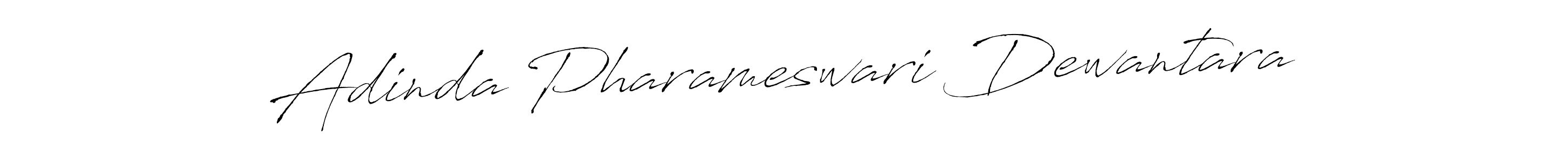 Make a beautiful signature design for name Adinda Pharameswari Dewantara. With this signature (Antro_Vectra) style, you can create a handwritten signature for free. Adinda Pharameswari Dewantara signature style 6 images and pictures png