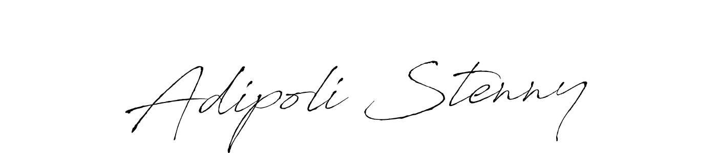 Design your own signature with our free online signature maker. With this signature software, you can create a handwritten (Antro_Vectra) signature for name Adipoli Stenny. Adipoli Stenny signature style 6 images and pictures png