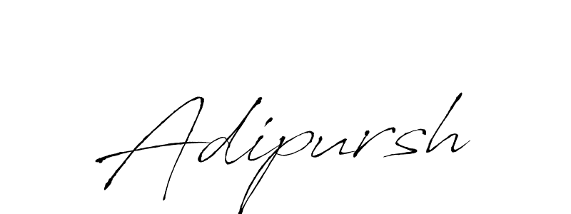 Make a beautiful signature design for name Adipursh. With this signature (Antro_Vectra) style, you can create a handwritten signature for free. Adipursh signature style 6 images and pictures png