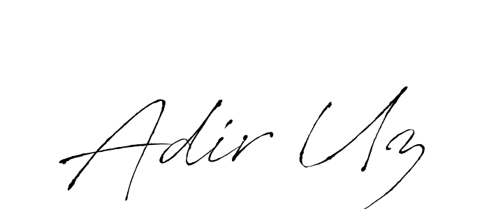 The best way (Antro_Vectra) to make a short signature is to pick only two or three words in your name. The name Adir Uz include a total of six letters. For converting this name. Adir Uz signature style 6 images and pictures png