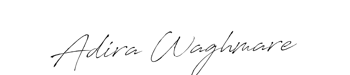 How to make Adira Waghmare name signature. Use Antro_Vectra style for creating short signs online. This is the latest handwritten sign. Adira Waghmare signature style 6 images and pictures png