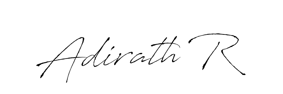 Design your own signature with our free online signature maker. With this signature software, you can create a handwritten (Antro_Vectra) signature for name Adirath R. Adirath R signature style 6 images and pictures png