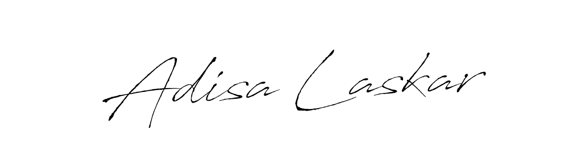 Make a beautiful signature design for name Adisa Laskar. With this signature (Antro_Vectra) style, you can create a handwritten signature for free. Adisa Laskar signature style 6 images and pictures png