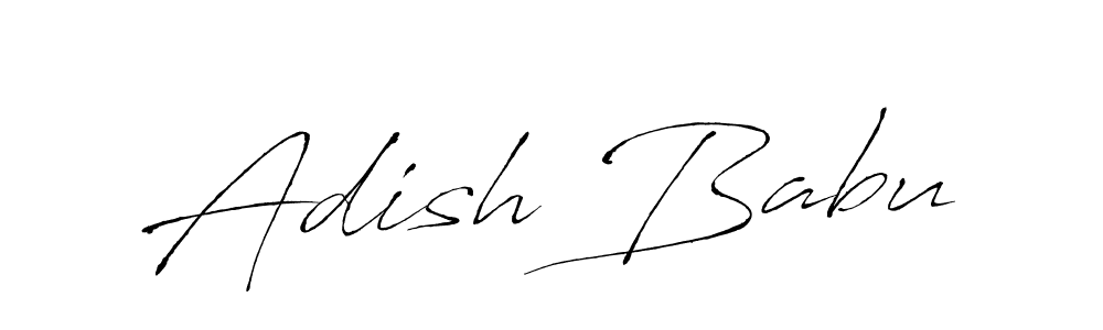 Adish Babu stylish signature style. Best Handwritten Sign (Antro_Vectra) for my name. Handwritten Signature Collection Ideas for my name Adish Babu. Adish Babu signature style 6 images and pictures png
