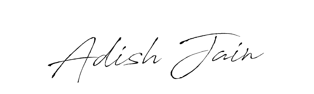 Use a signature maker to create a handwritten signature online. With this signature software, you can design (Antro_Vectra) your own signature for name Adish Jain. Adish Jain signature style 6 images and pictures png