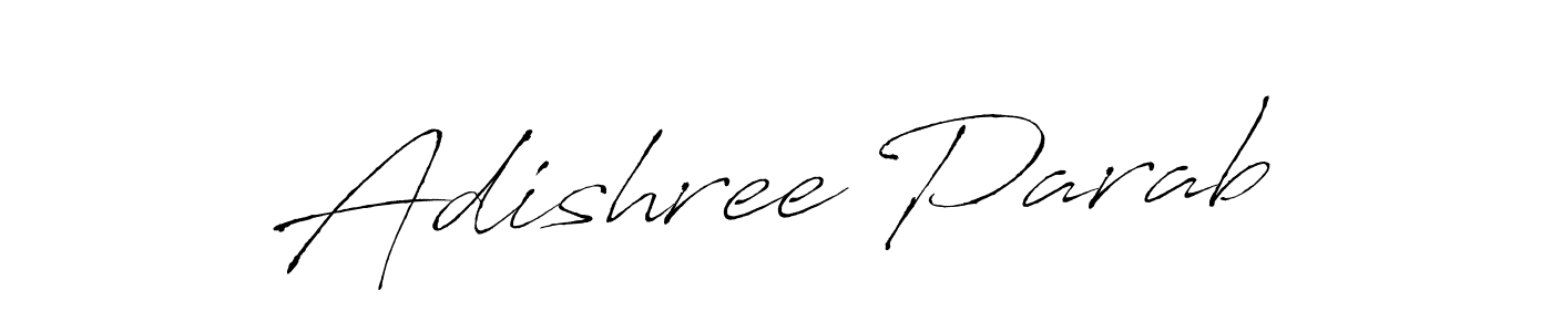 Create a beautiful signature design for name Adishree Parab. With this signature (Antro_Vectra) fonts, you can make a handwritten signature for free. Adishree Parab signature style 6 images and pictures png