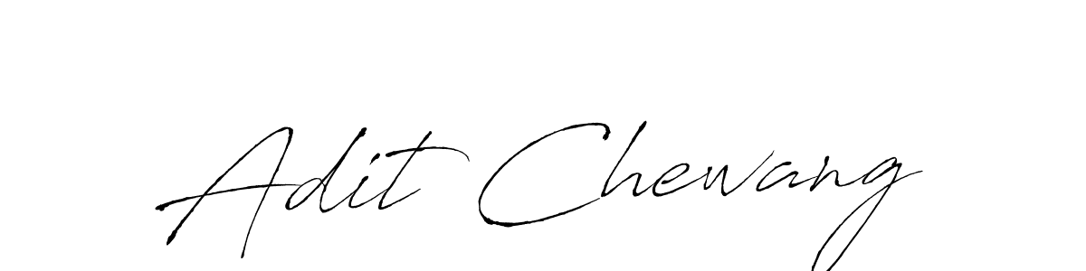 Create a beautiful signature design for name Adit Chewang. With this signature (Antro_Vectra) fonts, you can make a handwritten signature for free. Adit Chewang signature style 6 images and pictures png