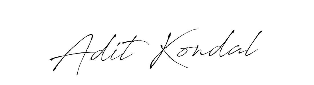 Antro_Vectra is a professional signature style that is perfect for those who want to add a touch of class to their signature. It is also a great choice for those who want to make their signature more unique. Get Adit Kondal name to fancy signature for free. Adit Kondal signature style 6 images and pictures png